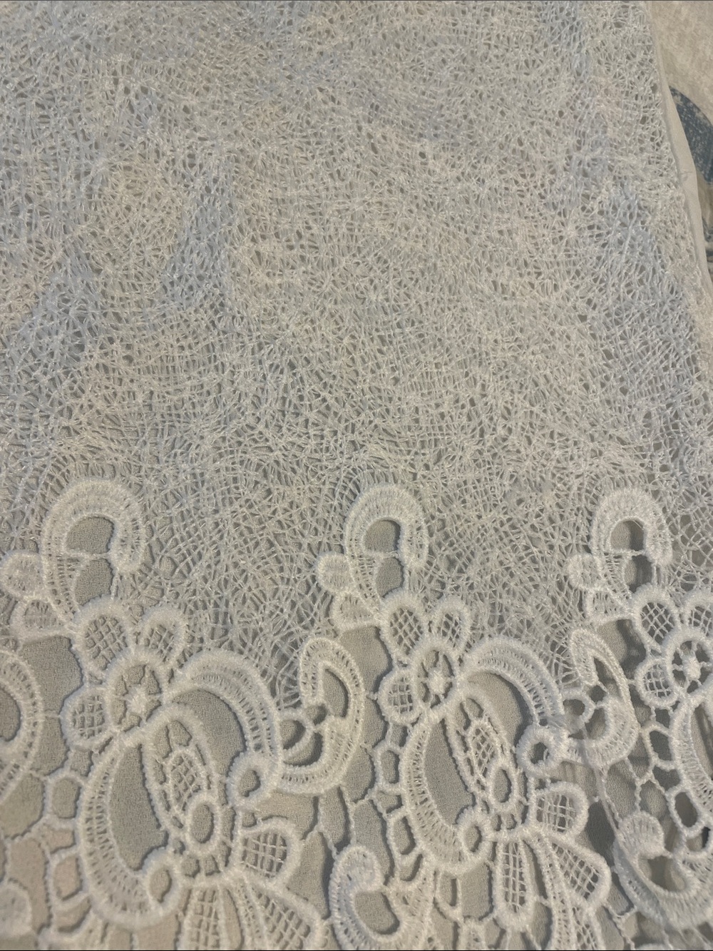 Harve Benard Ivory Lace-Hem Sleeveless Tank - Picture 7 of 7